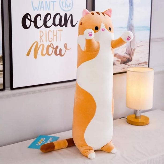 Gambar Bantal guling kucing/boneka kucing murah - Cokelat dari Febri Store03 undefined Tokopedia