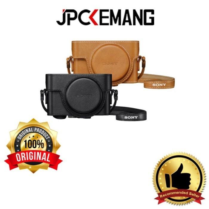 Gambar Sony Leather Case LCJ-RXK Jacket Case Half Case for RX100 Series - Black dari JPC Kemang undefined Tokopedia