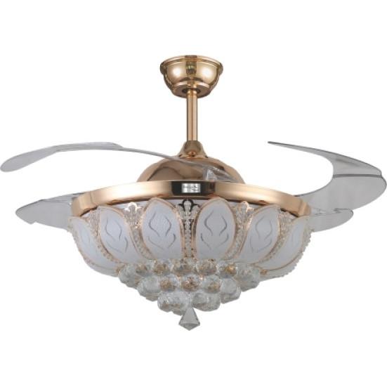 Gambar ECOLUX ECO-044 TERATAI 42IN KIPAS ANGIN / KIPAS HIAS/ KIPAS PLAFON - GOLD dari SUPER FAN LIGHTING undefined Tokopedia