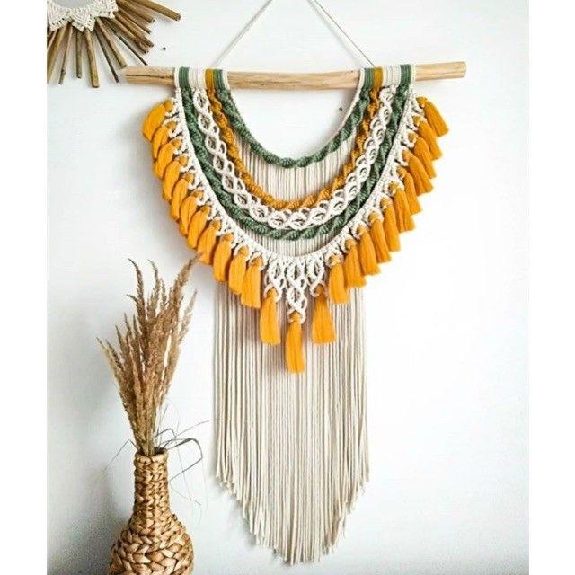 Gambar Macrame wallhanging / hiasan dinding macrame/ Home décor dari Timandco undefined Tokopedia
