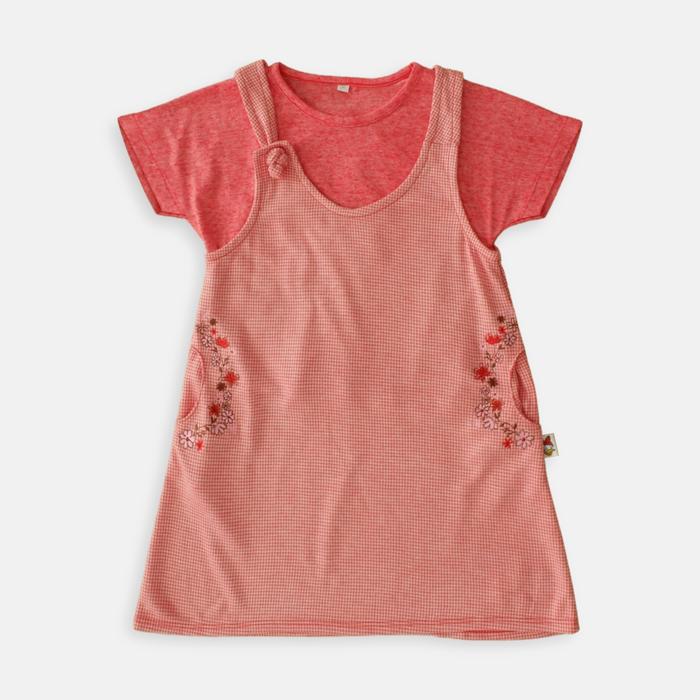 Gambar Overall dress/ Overall Anak Perempuan/ Daisy Summer Vibe - 4 tahun, Red dari Rodeo Junior undefined Tokopedia