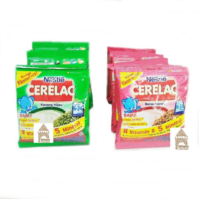 Gambar RB001 Nestle Cerelac Kacang Hijau / Beras Merah Isi 8 Sachet dari Vania5485 undefined Tokopedia
