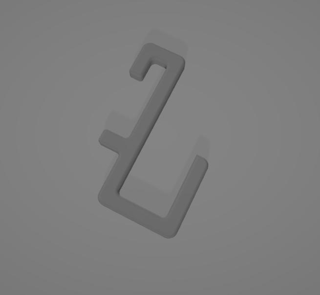 Gambar Hook Custom Pegboard / Accessories Aksesoris Shelf Gamma - U-15, Putih dari Gamma Printing undefined Tokopedia