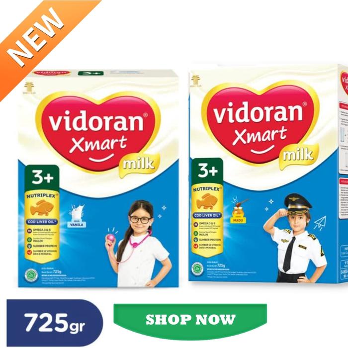 Gambar RB001 VIDORAN Xmart 3+ vanila,madu 725gr dari Vania5485 undefined Tokopedia
