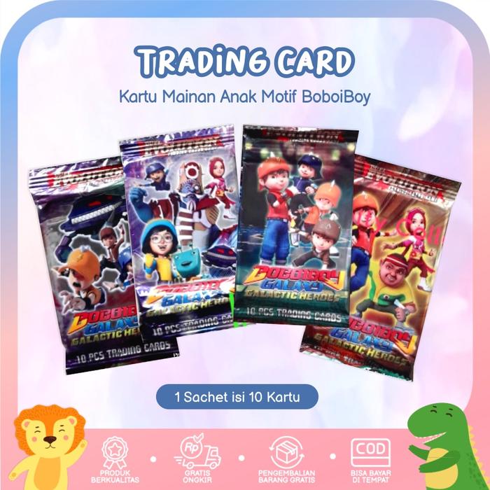 Gambar New Trading Card Boboiboy / Mainan Kartu Trading Boboiboy dari sudarja store undefined Tokopedia