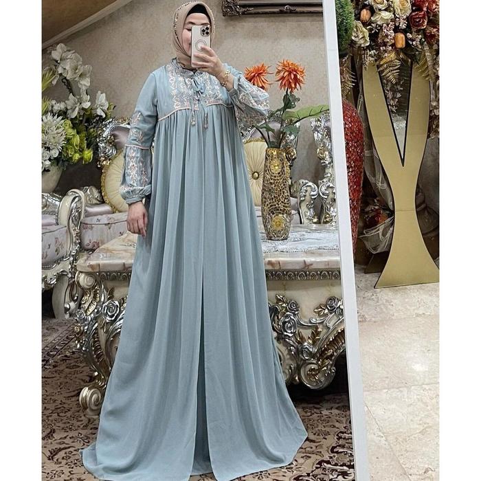 Gambar [COD] NEW DESIGN GAMIS CERUTI SUPER PREMIUM ORIGINAL RITA.WD - 7, XXL dari sigawa store_NEW undefined Tokopedia