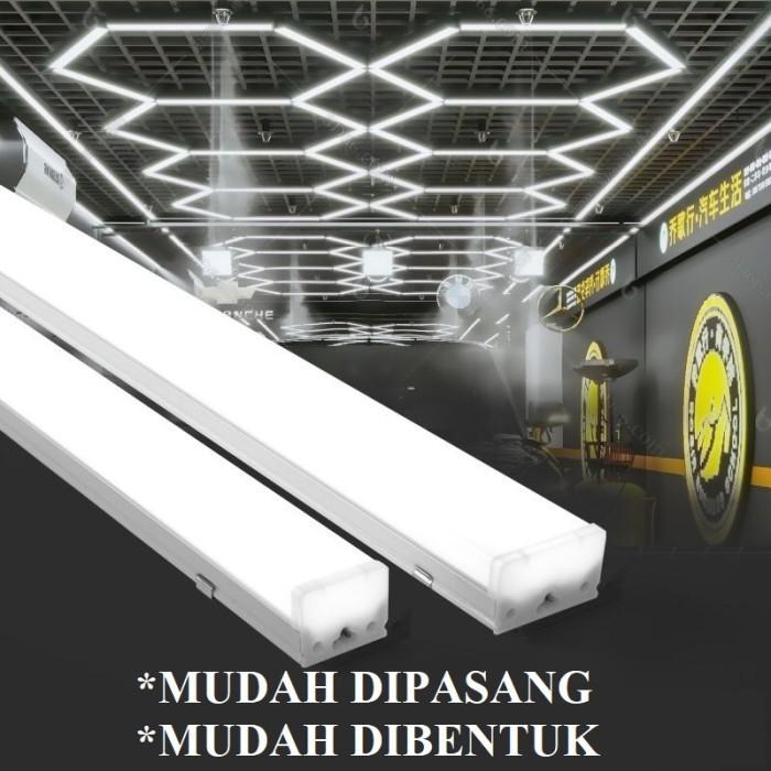 Gambar Lampu LED Kap TL Waterproof 20w 40w120cm IP65 Outdoor lampu t8 120cm - sambungan V dari SUPER FAN LIGHTING undefined Tokopedia
