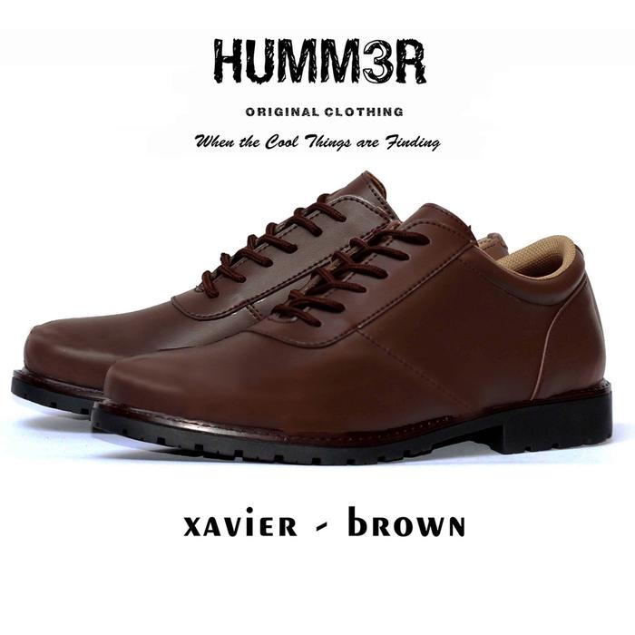 Gambar Big Size 44-52 Sepatu Kerja Pantofel Tali Humm3r Xavier Formal Kantor - Brown, 51 dari Sapatu Original Bandung undefined Tokopedia