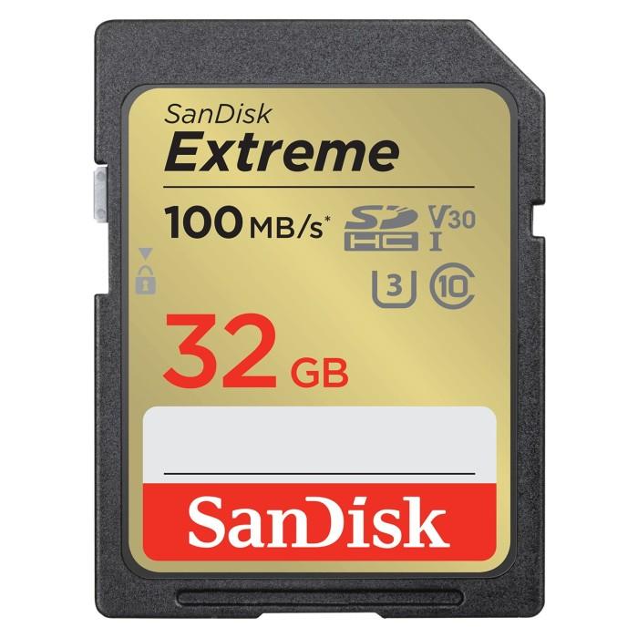 Gambar Sandisk SDHC Extreme 32GB Class 10 U3/UHS-I 90MB/s / SD Card Original - 100MBPS dari Doran Gadget Store undefined Tokopedia