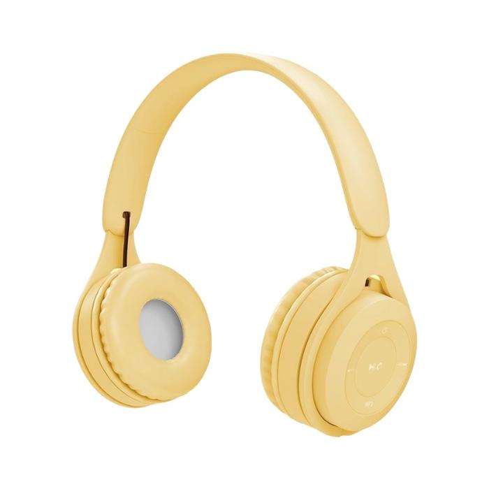 Gambar HEADPHONE BLUETOOTH P47 Y08 MACARON PURE BASS / HEADSET BLUETOOTH P47 - Y08-Kuning dari Pusat17 undefined Tokopedia