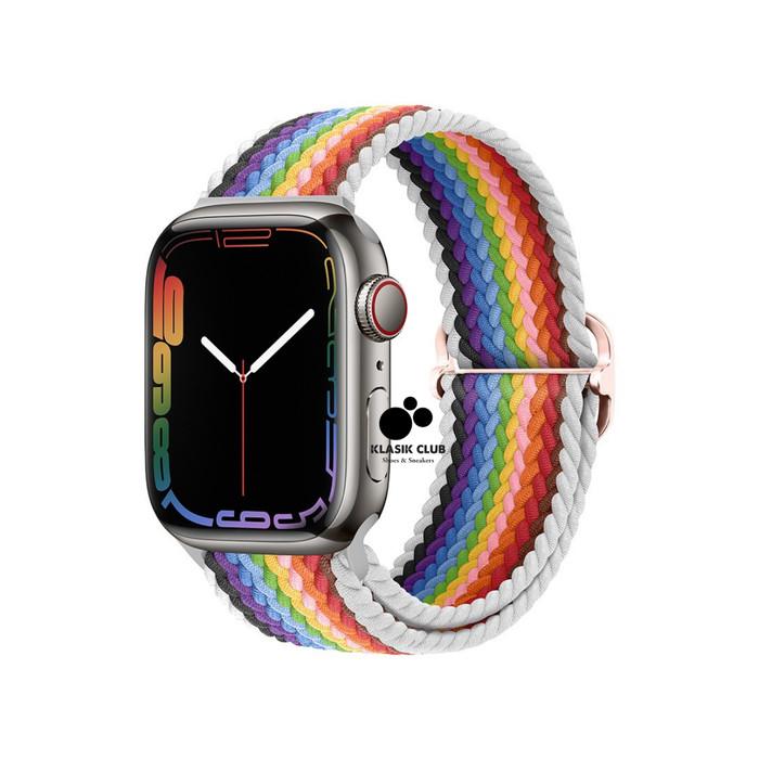 ◇高品質 Apple Watchスポーツループ42 44 45mm ピンク
