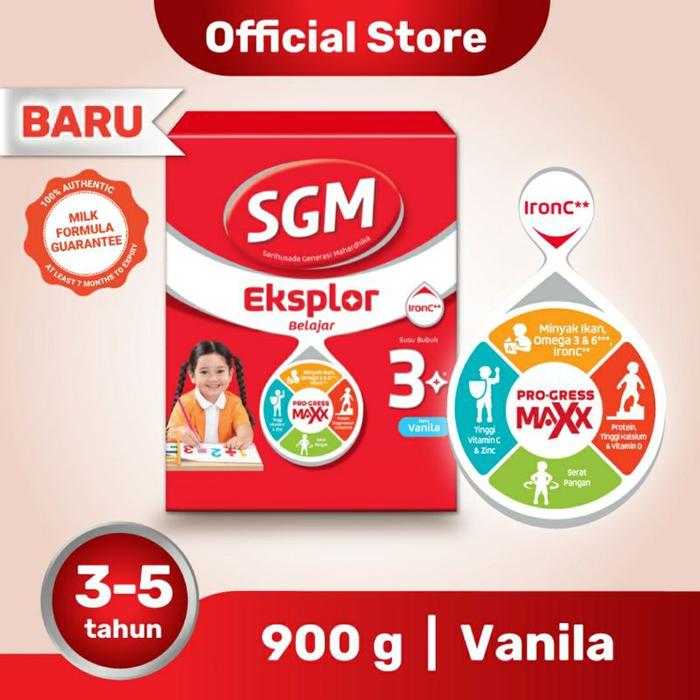 Gambar RB001 SGM EKSPLOR 3+ MADU 900gr / SGM 3+ VANILA 900gr dari Aldari4879 undefined Tokopedia