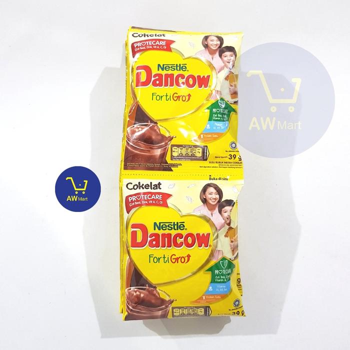 Gambar DANCOW FORTI GRO [COKLAT] RENCENGAN (10 SACHET X 39 GRAM) - COKLAT - D.Cokelat dari AW Mart undefined Tokopedia
