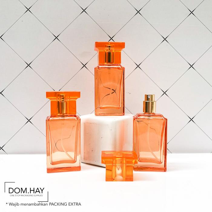 Gambar 30ml Botol Parfum Kaca TF Drat Classic Parfume Kosong Isi Ulang - Orange dari DomHay.Pack undefined Tokopedia