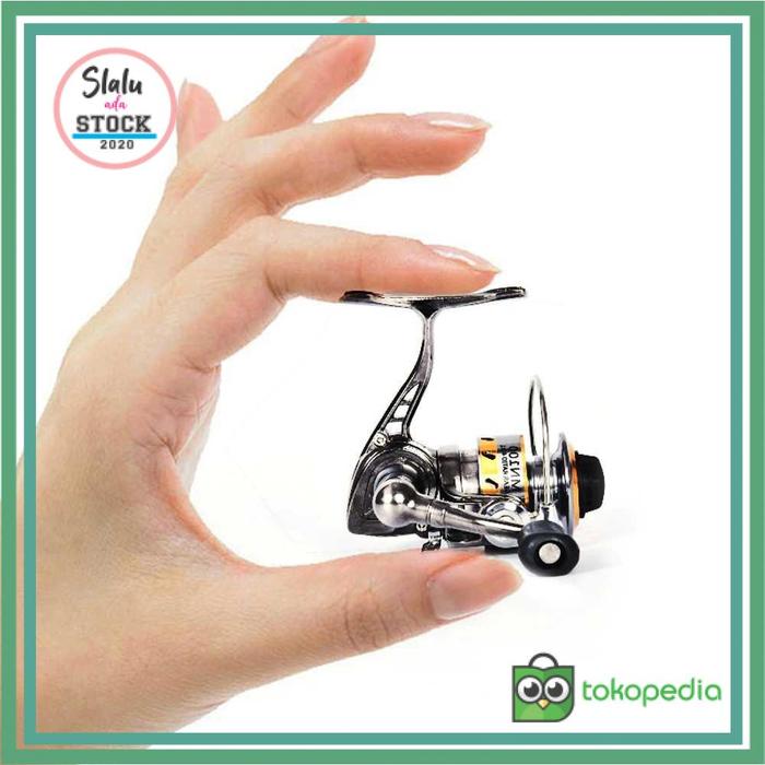 Gambar Reel Pancing Mini Spinning Fishing Reel 4.3:1 Gear Ratio MN100 dari SlaluAdaStock undefined Tokopedia