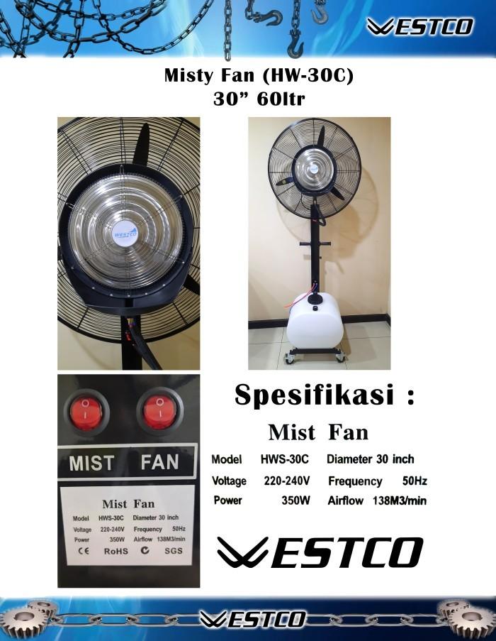 Gambar Westco Kipas Angin Embun Air / Misty Stand Fan 26 inch / 30 inch - HWS-30C dari Hengtraco Dinamika undefined Tokopedia