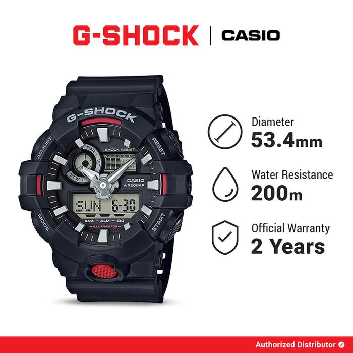Promo G-shock Jam Tangan Pria Analog Digital GA-700-1ADR-BSK