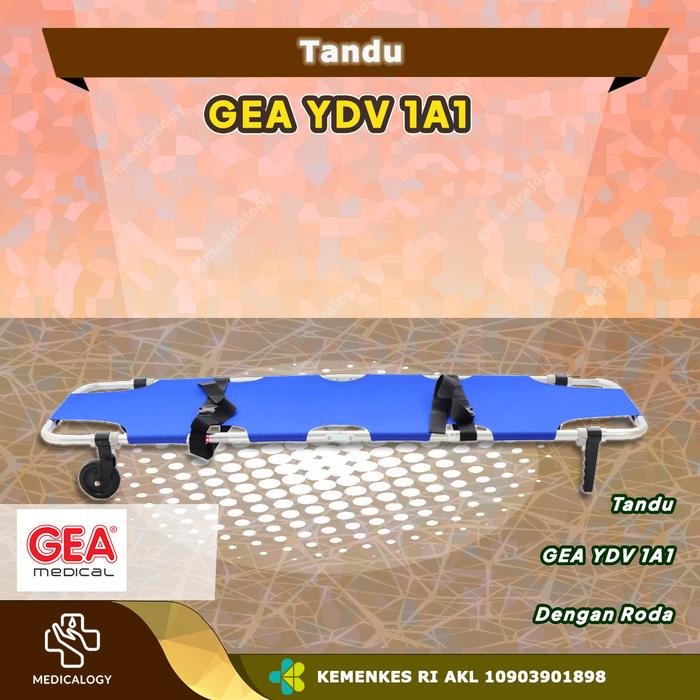 Gambar Tandu Lipat 2 PLUS Roda GEA YDC-1A1 dari Medicalogy Yogyakarta undefined Tokopedia