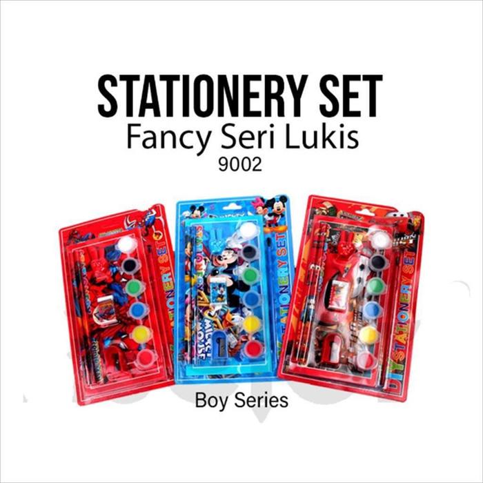 Gambar 926 - Stationery Set Fancy Lukis Paket Alat Tulis dan Melukis 8IN1 - BOY dari tas lucu surabaya undefined Tokopedia