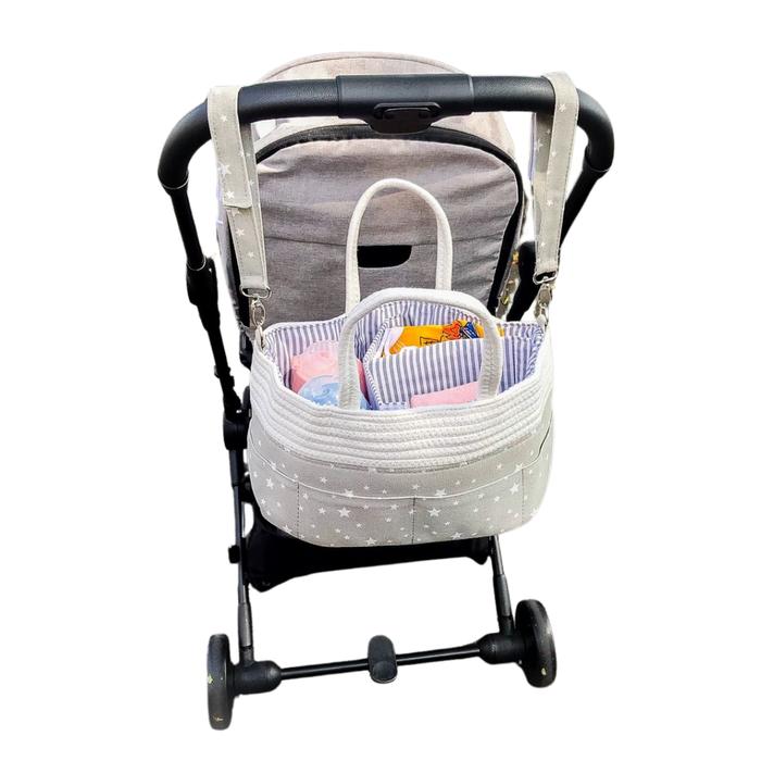 Gambar [ND] Caddy Bag / Rope Diaper Bag / Tas Travelling Bayi Rope Caddy Bag - Star S.Hook dari Norden_Babyshop undefined Tokopedia