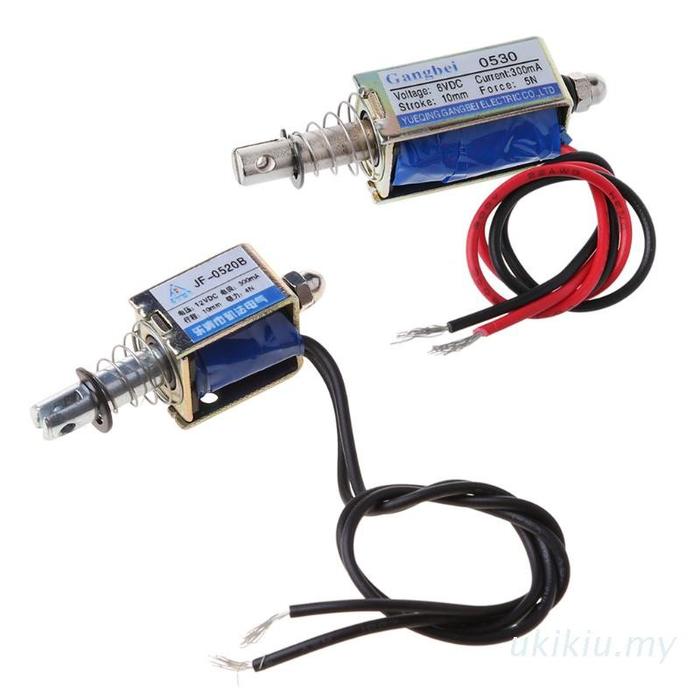 Jual Uki Jf-0530B Solenoid Elektromagnet Dc 6v 12v Tipe Push-Pull Tipe ...
