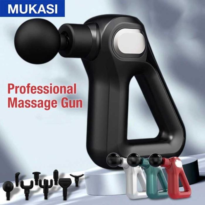 Gambar MUKASI Alat Pijat Elektrik Pundak Punggung Tangan Fascial Gun - KH-750 - Hitam dari PT Morgan Express undefined Tokopedia