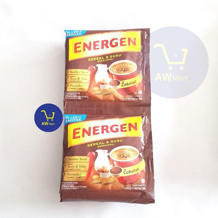 Gambar ENERGEN SEREAL RENCENG SACHET (10 SACHET X 32 GRAM) 320 GRAM - ALL VAR - Coklat dari AW Mart undefined Tokopedia