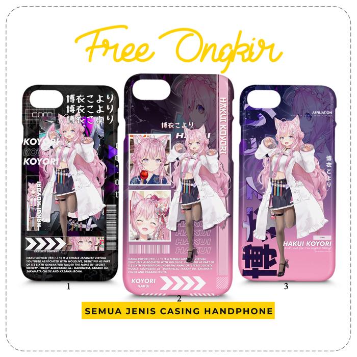 Jual Phone Case Hololive Hakui Koyori Custom Casing HP All Type
