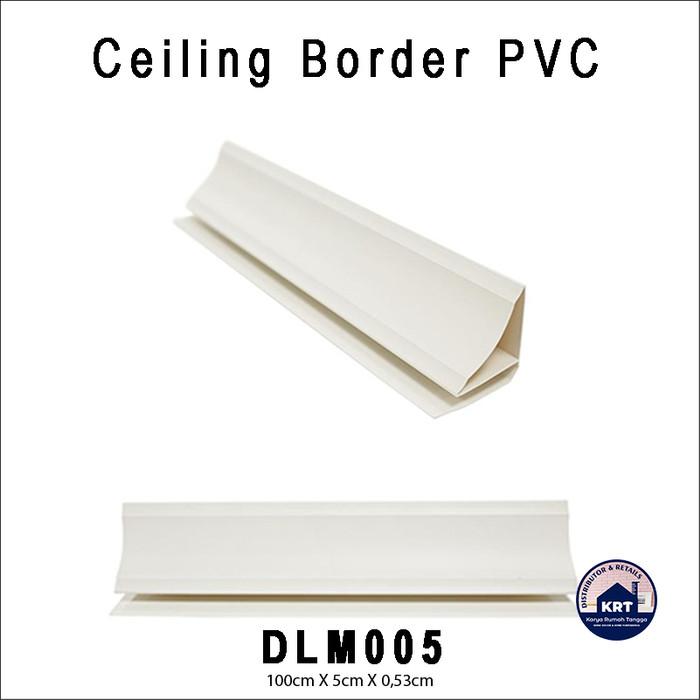 Gambar Ceiling Border PVC Wall Border List Plafon PVC List Profil Plafon PVC - DLM005 dari Karya Rumah Tangga undefined Tokopedia