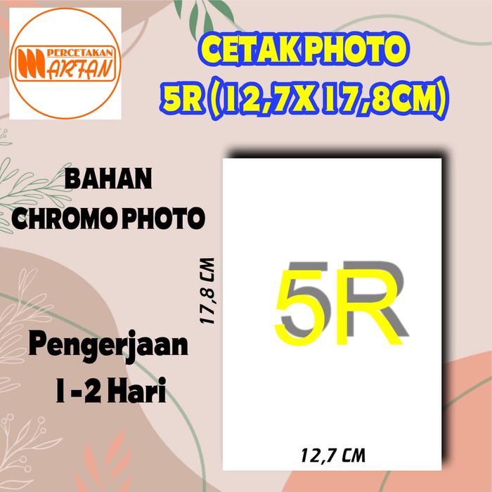 Jual CETAK PHOTO UKURAN 5R 6R 10R BAHAN CHROMO PHOTO SATUAN - 5R - Kota ...