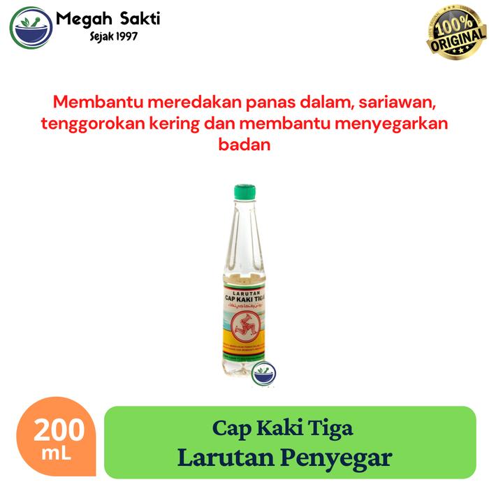 Gambar Larutan Cap Kaki Tiga 200 mL - Pereda Panas Dalam botol Tawar dari Megah Sakti Pharmacy undefined Tokopedia