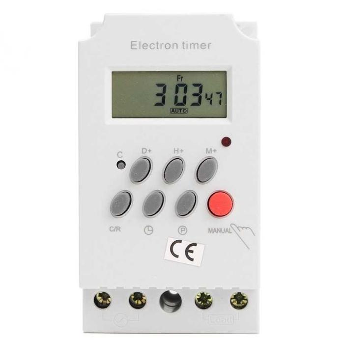 Jual Power Timer Programmable Time Switch Relay 25A 220V - Putih ...