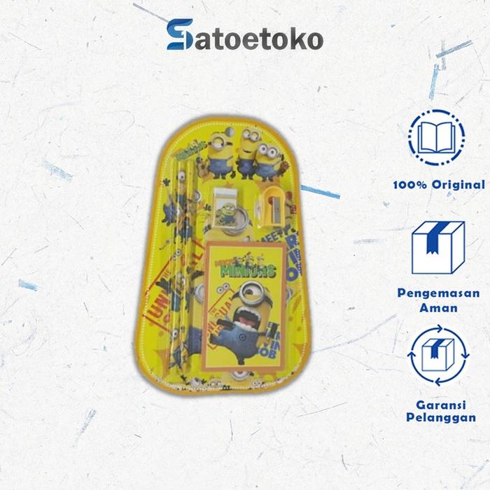 Gambar Set Alat Tulis Character 8829 (Ada Notebook Kecil) dari SatoeToko undefined Tokopedia