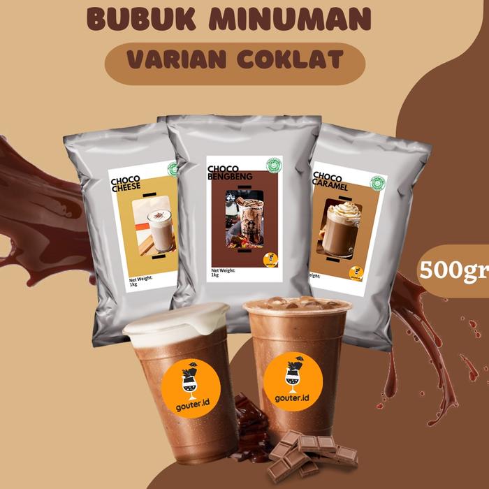 Gambar BUBUK MINUMAN RASA VARIAN COKLAT 500GR / SERBUK MINUMAN ANEKA RASA - Chocolate dari gouter.id undefined Tokopedia