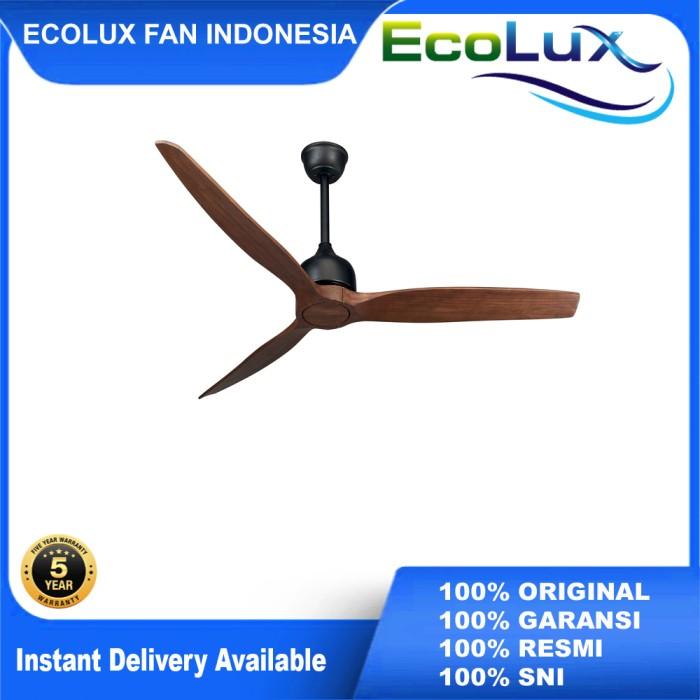 Gambar Ceilling fan / kipas kayu/Kipas Angin Gantung Ecolux tipe Eco-188 PLUS - Wood Oak dari ECOLUXFAN INDONESIA undefined Tokopedia