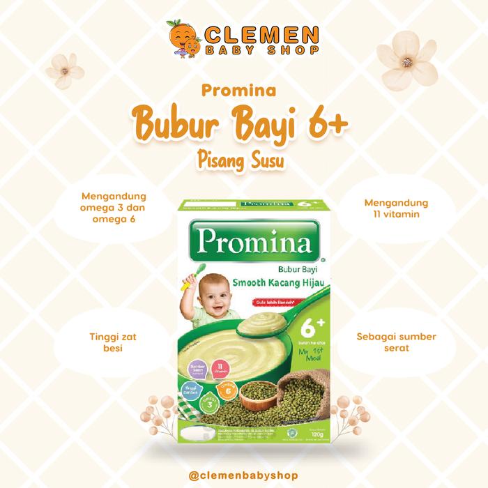 Gambar Promina Bubur Bayi 6 Bulan Keatas ( MPASI ) - Pisang Susu dari Clemen Baby Shop undefined Tokopedia