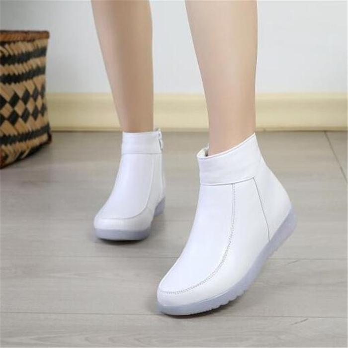Jual Women Winter Boots Warm Soft Non-slip Wear Genuine Leather