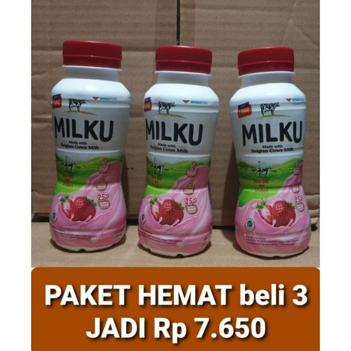 Gambar SUSU MILKU UHT MADE WIHT BELGIAN COWS MILK uk 200ml READY STOK dari suprem22 undefined Tokopedia