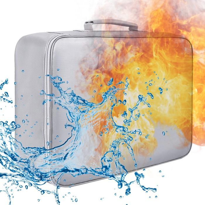 Gambar Tas Dokumen anti Api dengan Kunci Ritsleting Tas Anti Api Air - Silver no Lock dari TOKO 22@ undefined Tokopedia