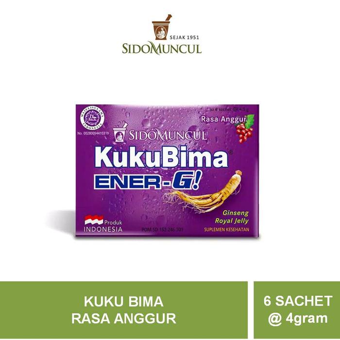 Gambar Populer KUKU BIMA ENERGI/ENER-G RASA ANGGUR (ISI 6 SACHET) PENAMBAH dari setyo1324 undefined Tokopedia