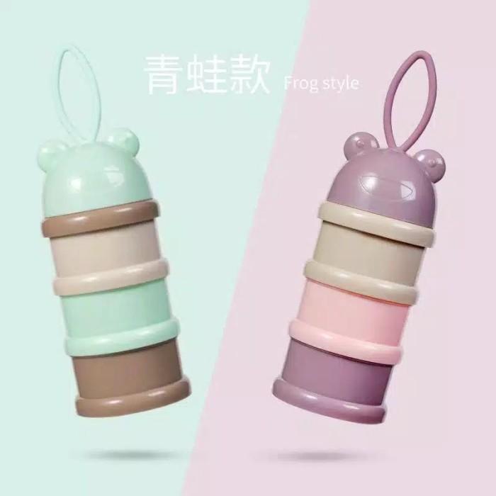 Gambar Dispenser Container Susu Kotak Tempat Susu Bubuk Traveling Bayi - Hijau dari Baby.Toys undefined Tokopedia