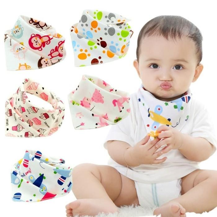 Gambar Celemek Bayi Slaber Segitiga untuk Celemek Bayi dari Bahan Katun - Random Girl dari Baby.Toys undefined Tokopedia