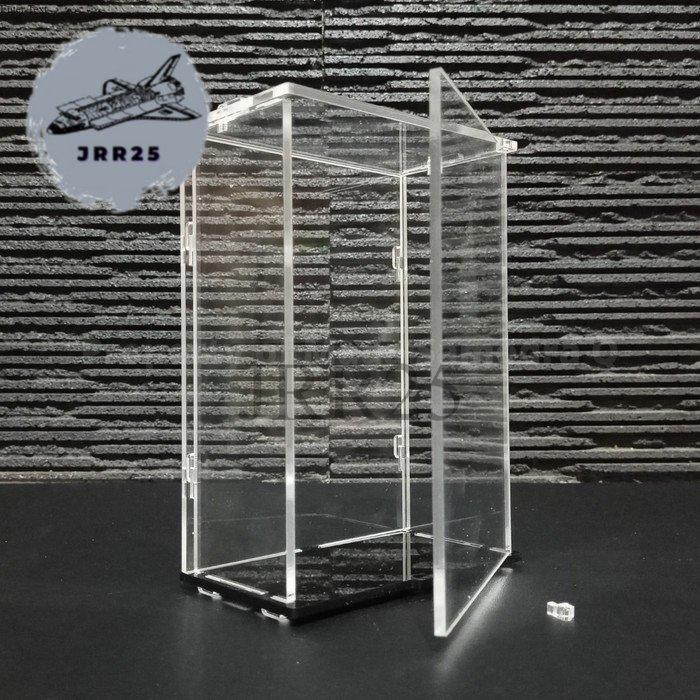 Gambar Display Produk Box Kotak Akrilik Custom 3 mm Hitam - Pintu Samping - Pintu Samping, Hitam dari JRR25 undefined Tokopedia