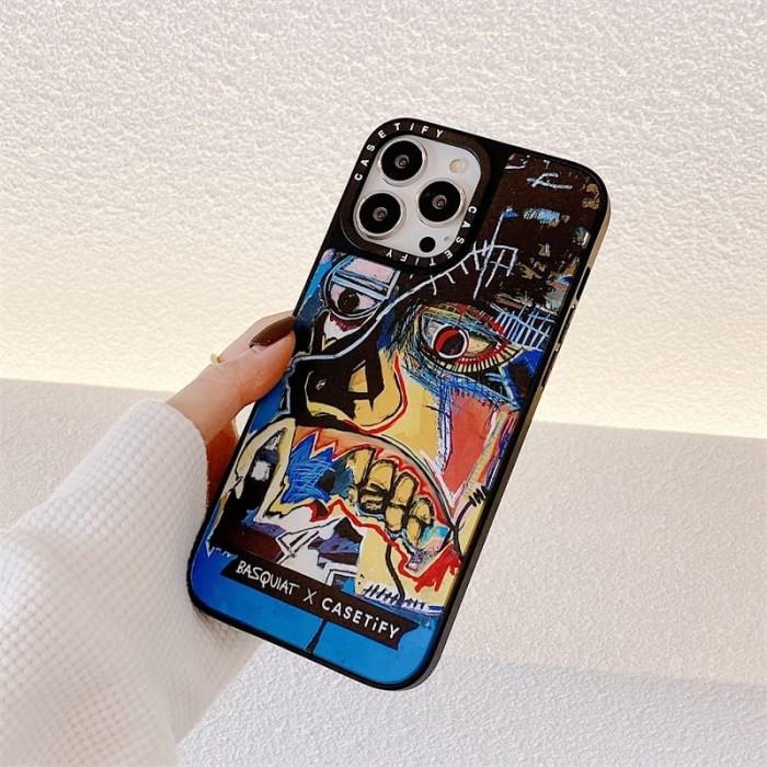 Gambar IPHONE 14 PRO MAX 14 PLUS HYBRID CASE BASQUIAT X CASETIFY - BLUE GRAFITTI, IPHONE14PROMAX dari Mobile Phone Acc undefined Tokopedia