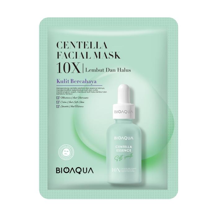 Gambar BIOAQUA Essence Mask 10X The Effect Whitening Masker Wajah BPOM 28ml - Centella dari tas boho chic undefined Tokopedia