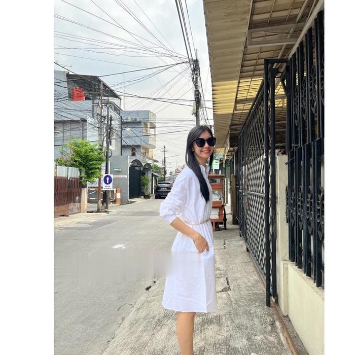 Gambar SHALOM TUNIK WANITA - TUNIK WANITA KATUN POPLIN 056 SIUSFASHION - Putih 056 dari siusfashion undefined Tokopedia