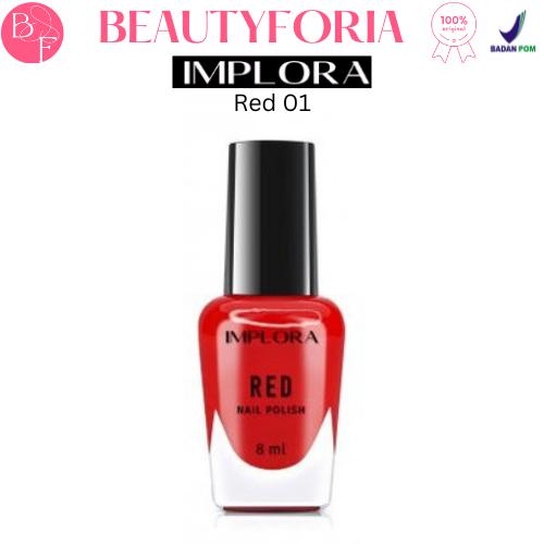 Gambar IMPLORA NAIL POLISH RED - RED 01 dari Beautyforia undefined Tokopedia