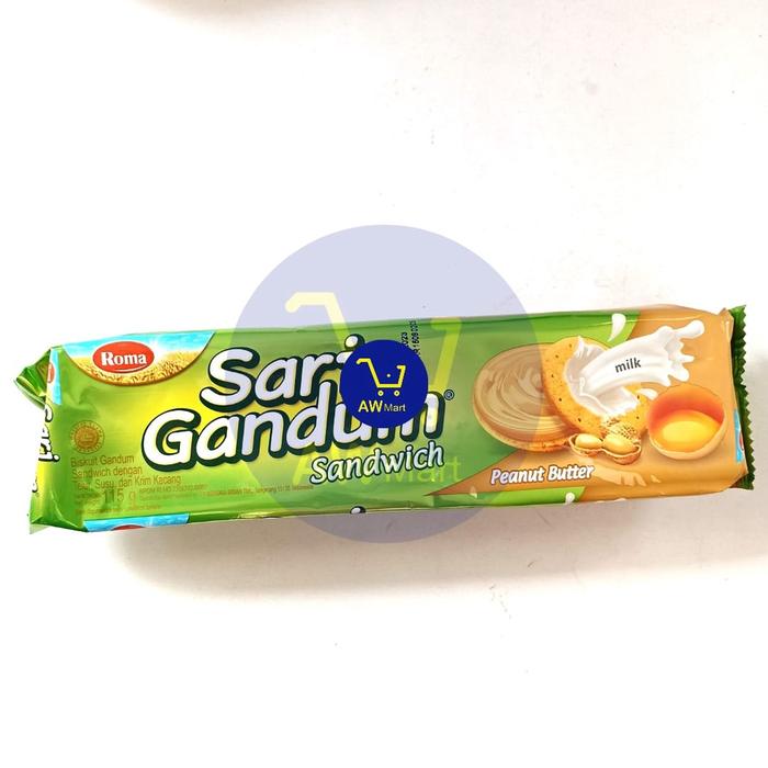 Gambar ROMA SARI GANDUM SANDWICH 115GR - SUSU COKELAT - Susu Kacang dari AW Mart undefined Tokopedia
