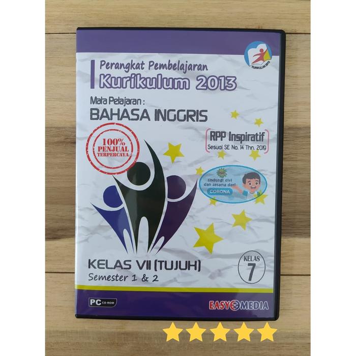 Gambar Bisa Cod Cd Rpp Satu Lembar Smp Mts Kelas 7 - Vii Bahasa Inggris Revis dari ReZeki story undefined Tokopedia