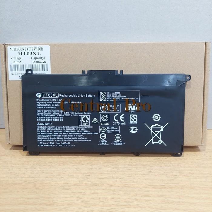 Gambar Baterai laptop HP 14s-cf2005TX 14s-cf2004TX 14s-cf2003TX HT03XL -CPRO dari Central Notebook undefined Tokopedia